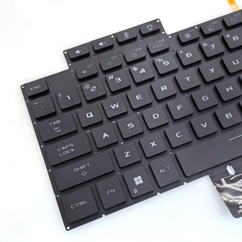 WWGTMC Replacement Keyboard for Asus TUF Gaming F15 A15 FX507 FX507Z FA507 FA507R F17 A17 FX517 FX517Z FX707 FX707Z FA707 FA707R Series Laptop with Backlit Keyboard US Layout (Black) - Image 3