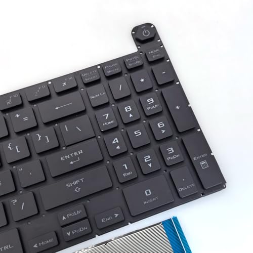 WWGTMC Replacement Keyboard for Asus TUF Gaming F15 A15 FX507 FX507Z FA507 FA507R F17 A17 FX517 FX517Z FX707 FX707Z FA707 FA707R Series Laptop with Backlit Keyboard US Layout (Black) - Image 4