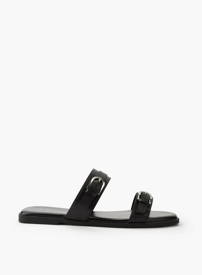 Celeste BLACK Women Slip-On Sandals for Women | Best Price UAE
