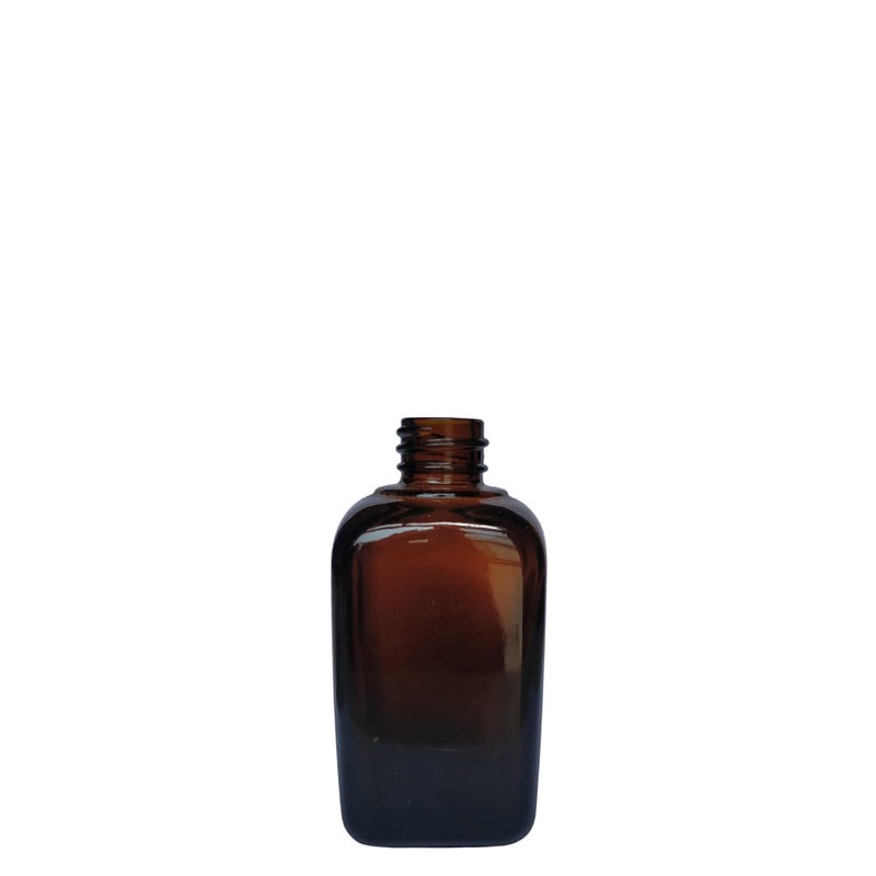 Devinez Devinez Pack of 4 Multipurpose Refillable Amber Square Shape Glass Bottle 30 ml with Black Spray Pump for Cosmetics Serum Essential Oils Blends Skin Care Travel Toners DIY - Image 5