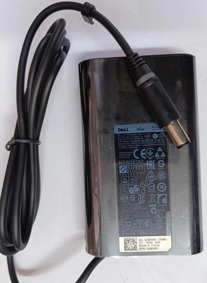 CS 19.5V 3.34A 7.4*5.0mm AC ADAPTER DELL LAPTOP 65W - Image 1