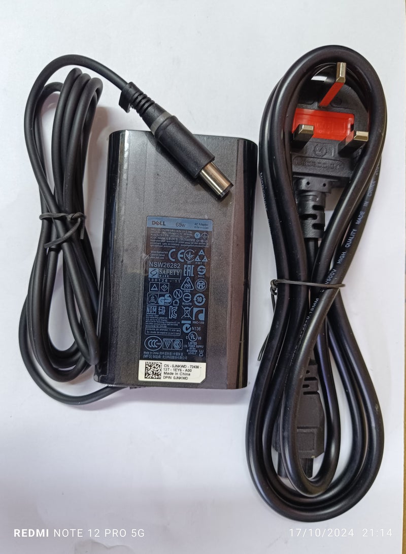 CS 19.5V 3.34A 7.4*5.0mm AC ADAPTER DELL LAPTOP 65W - Image 2