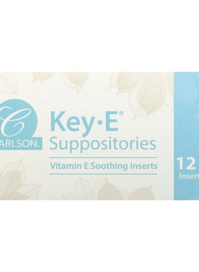 Carlson - Key-E Suppositories 12 Inserts - Image 1