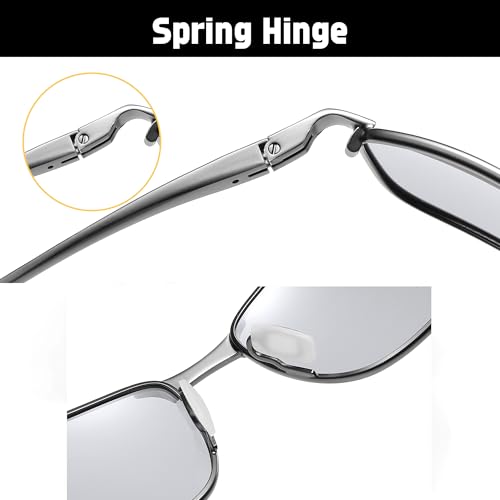 FEISEDY Classic Polarized Photochromic Sunglasses safety glasses for Men Women B2444 - Image 3