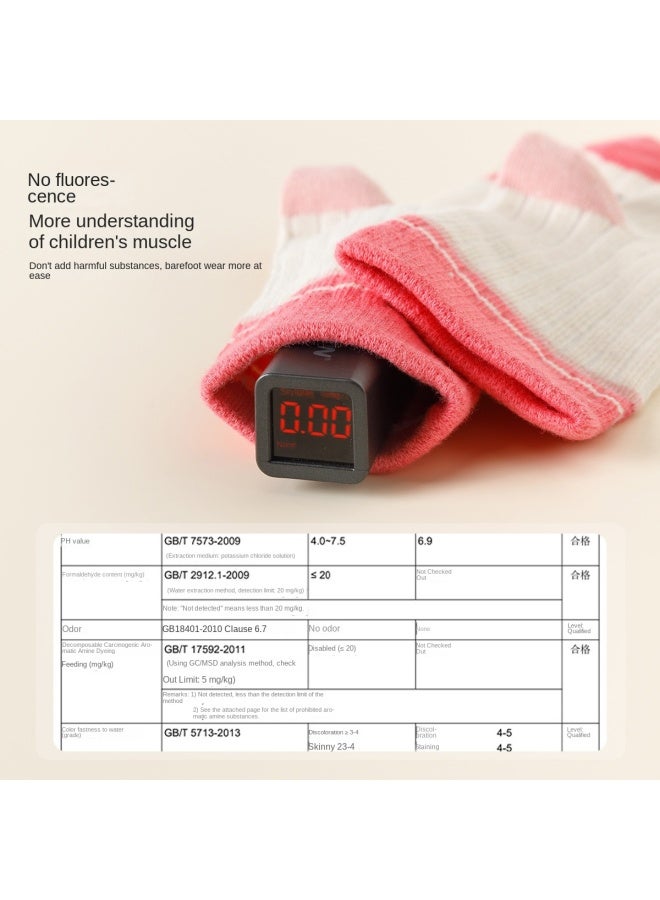 مكد 【colorful Stripes】5-pack جوارب منتصف الساق للأطفال، جوارب الربيع/الصيف للفتيات، جوارب خريف/شتاء كلاسيكية متعددة الاستخدام للأطفال الرضع - Image 5