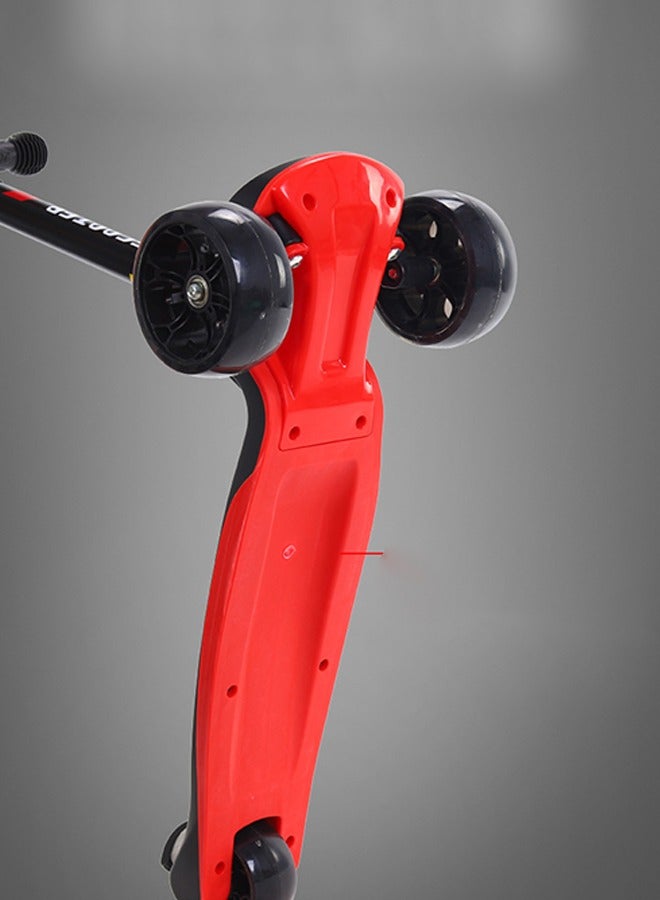 HaveDream Children's Scooter, Foldable Scooter - With Flashing Leather (Black) Suitable For Height 90-120cm - Image 3