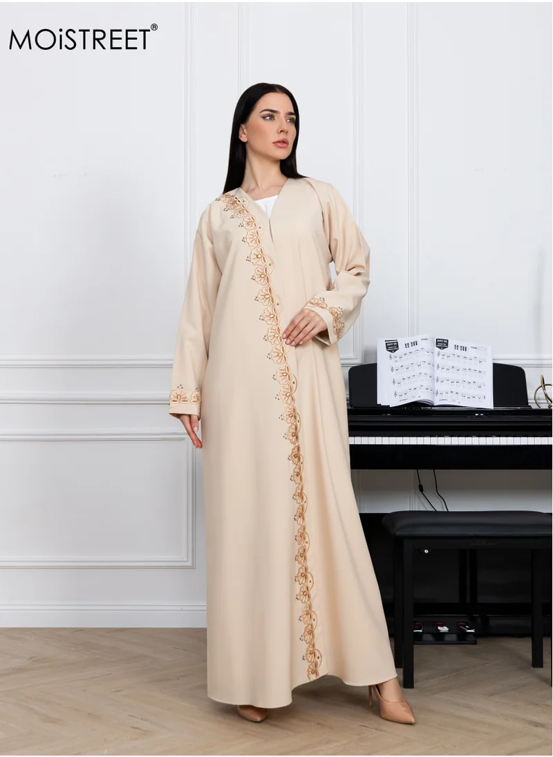 Moistreet MOiSTREET Phua Embroidery Abaya