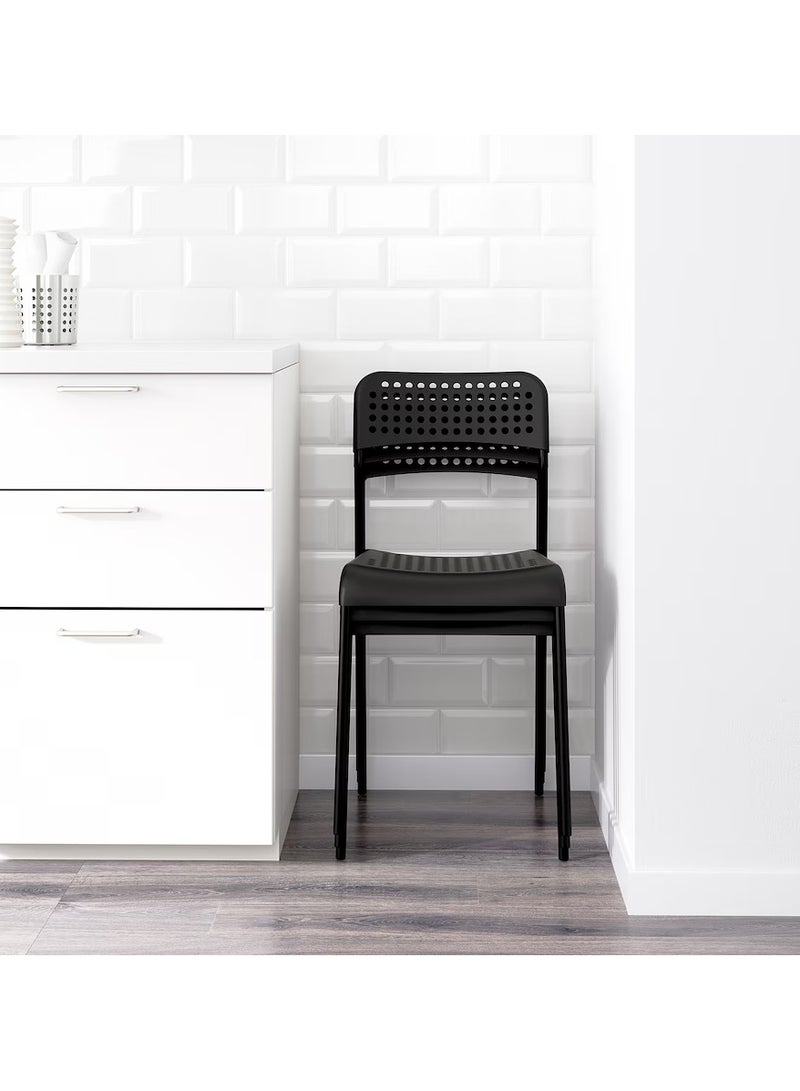 Selecto Hub Dining Chair - Black (Light, Airy and Stackable) Tested for: 110 KG - Image 5