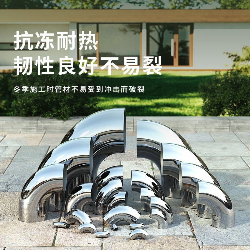 201 Stainless Steel Elbow 45 Degree 90 Degree Elbow Decorative Welding Stamping Elbow Car Stair Handrail Elbow - Image 5