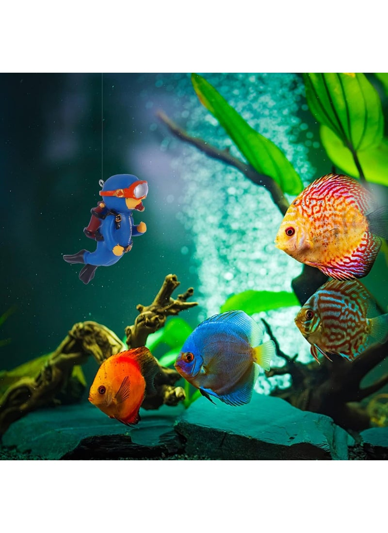 Mumoo Bear 2 Pcs Fish Tank Decorations Mini Aquarium Decorations Floating Cute Diver Figurines with Water Balloons For Aquarium Fish Tank Accessories Next step: Improve listing quality - Image 5