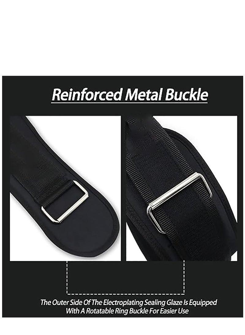 KASTWAVE Belt for Weight Lifting Weight Belt Cross Training for Men and Women, Increase Strength for Weightlifting Weighted Belt for Pullups (Black, Size : 93-113CM) - Image 4