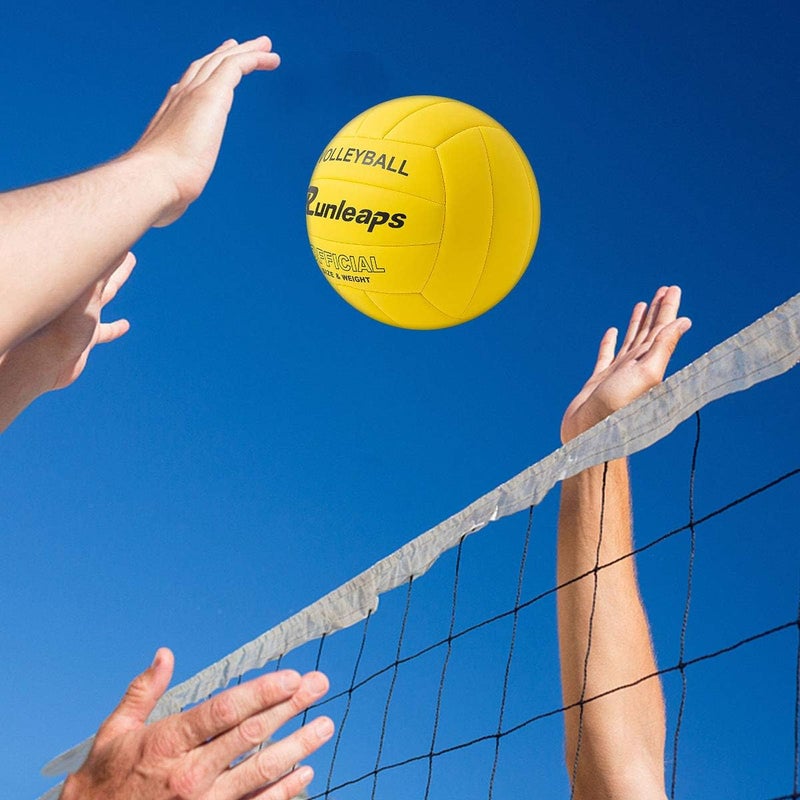 Runleaps Volleyball, Waterproof Indoor Outdoor Volleyball for Beach Game Gym Training (Official Size 5) - Image 4