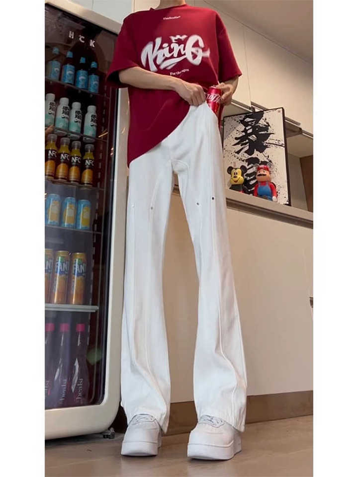 Unisex Classic Denim Jeans Loose Fit Daily Outdoor Wear - Image 4