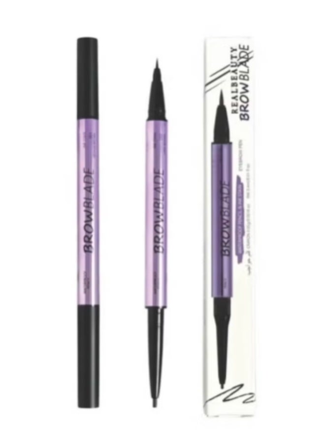 ريال بيوتي قلم حواجب مقاوم للماء يدوم طويلا بني غامق - Image 1