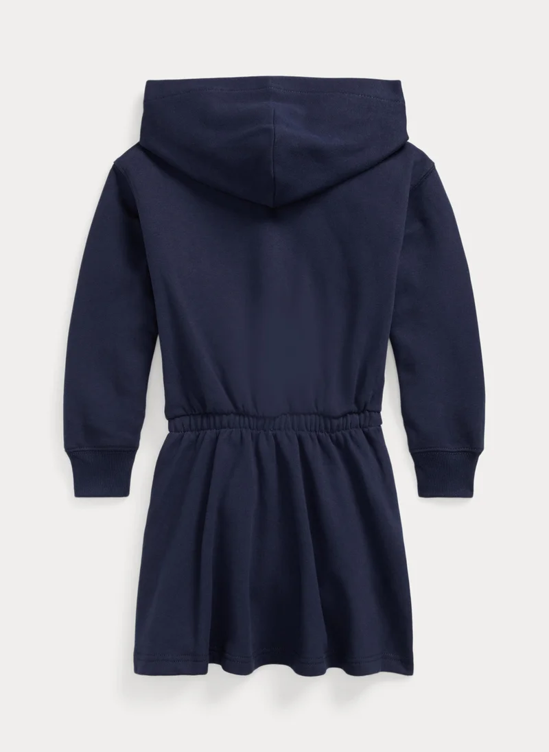 بولو رالف لورين Kids Hooded Tiered Dress