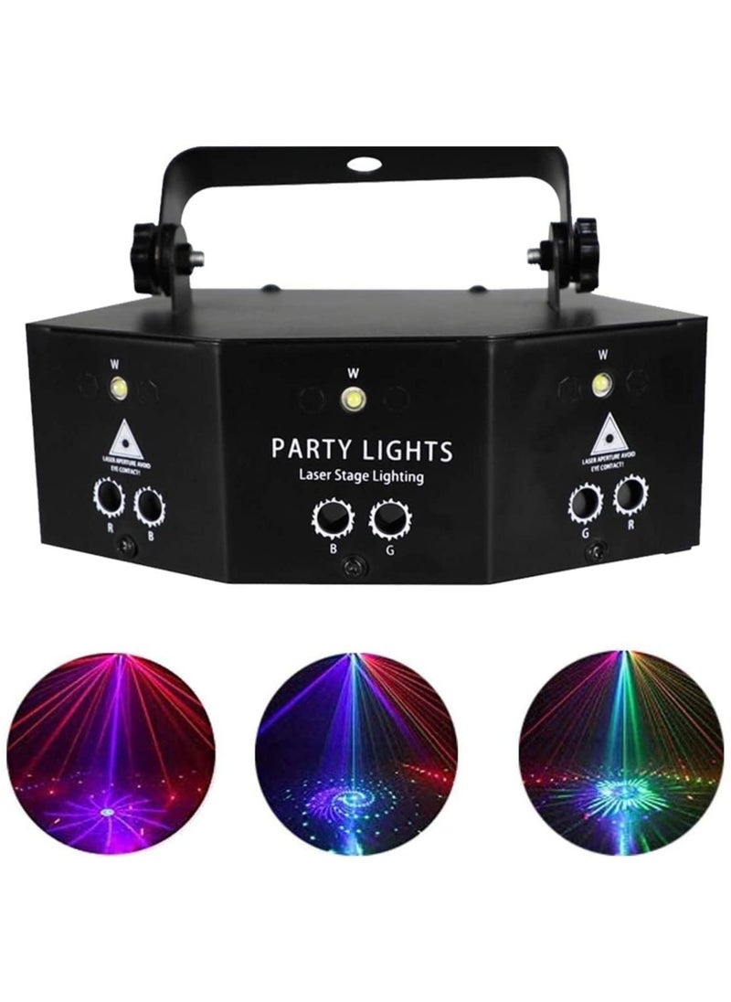 Generic - Party Lights, 9 Lens Laser Stage Light Scan Light, LED Light 9-Eye RGB DMX Scan Projector Colorful KTV Bar Laser Stage Light Disco Bar Coffee Stage Laser Light Home Decor - Image 1