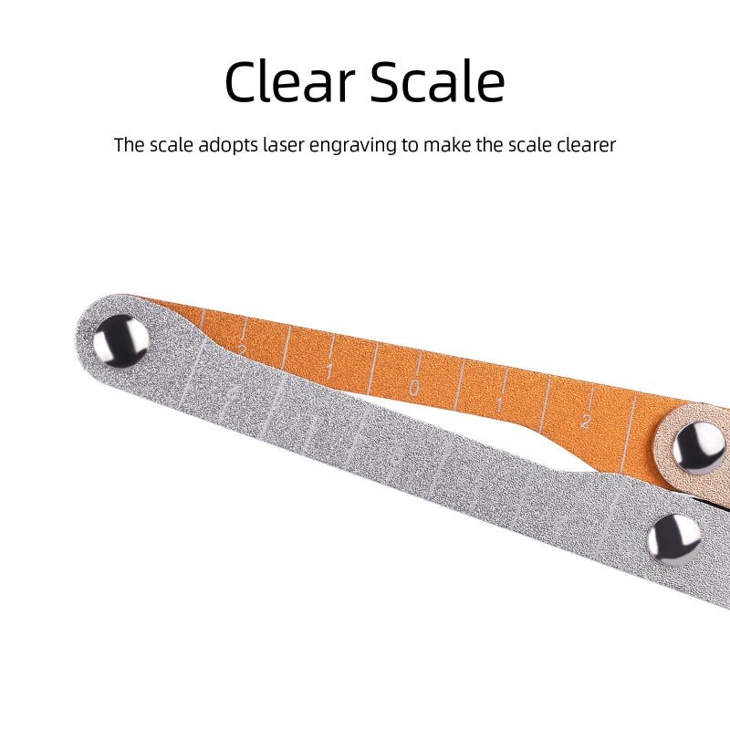 4 Color Triangle Curve Aluminum Eyebrow Design Drawing Tool Golden Ratio Balance Positioning Embroidery Tattoo Eyebrow Ruler - Image 5