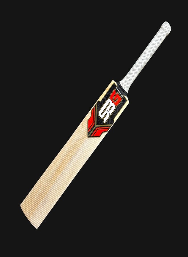 SBG Kashmir Willow Cricket Bat Bat Cover | Professional Cricket bat | Leather bat | Premium bat with Strong Grip - Image 4