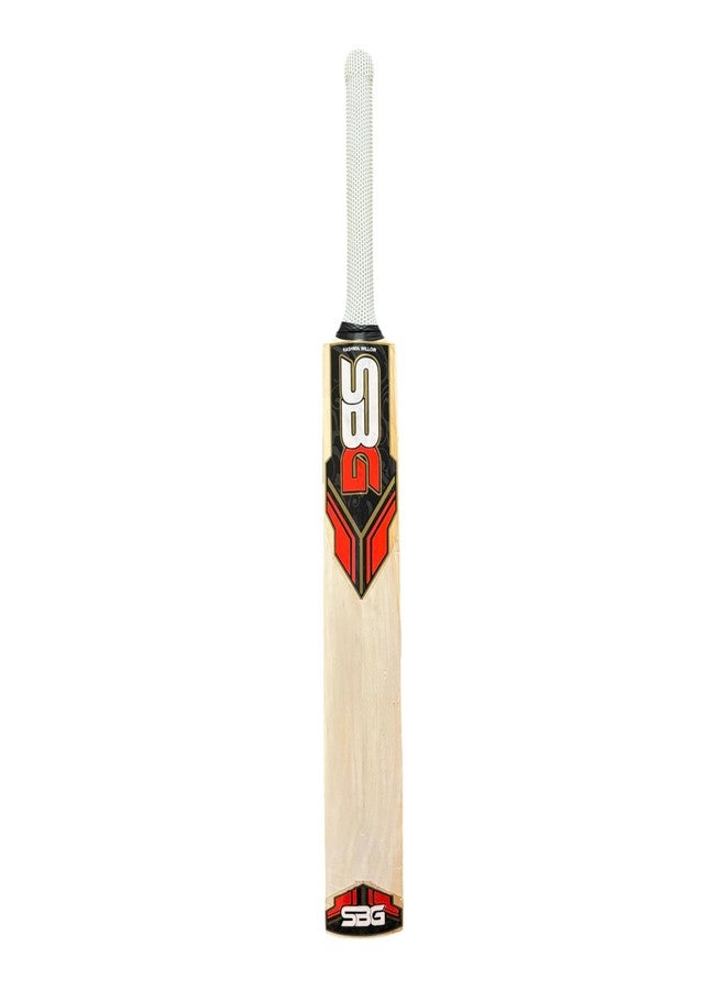 SBG Kashmir Willow Cricket Bat Bat Cover | Professional Cricket bat | Leather bat | Premium bat with Strong Grip - Image 1