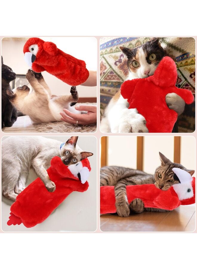 لعبة مصارعة القطط، دمى الببغاء، ألعاب إثراء للقطط الداخلية المملة، قفازات مصارعة آمنة، ألعاب تفاعلية للقطط (ببغاء طويل) - Image 5