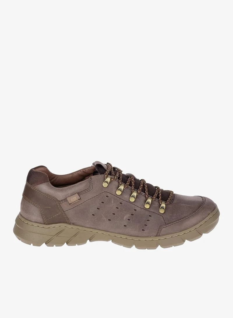 كاتربلر Men's Lace-Up Leather Shoes