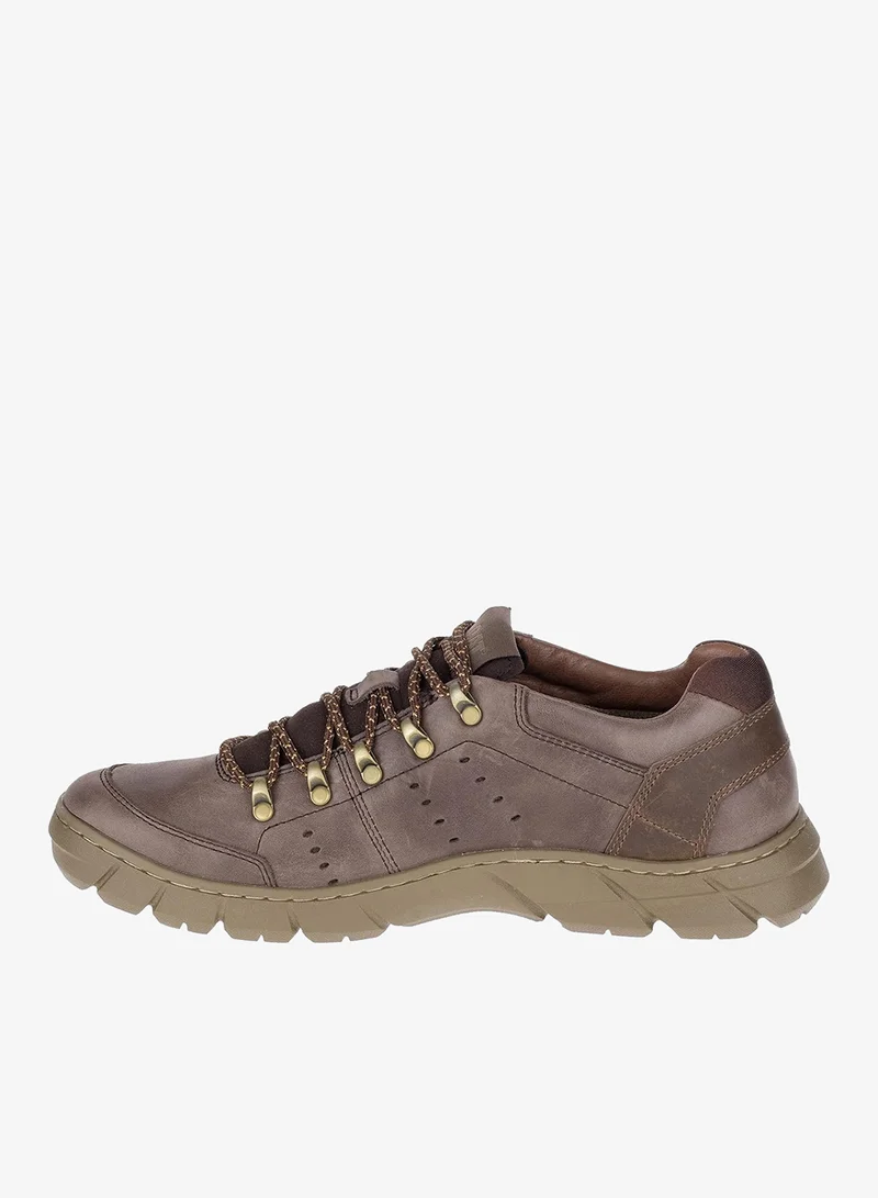 كاتربلر Men's Lace-Up Leather Shoes