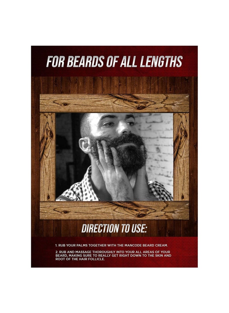 MANCODE - ManCode Beard Softener Cream for Men Nourishes Beard & Mustache Long Lasting Moisturization Beard - Image 1