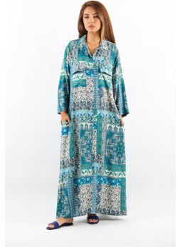 Turquoise, Light Blue, White