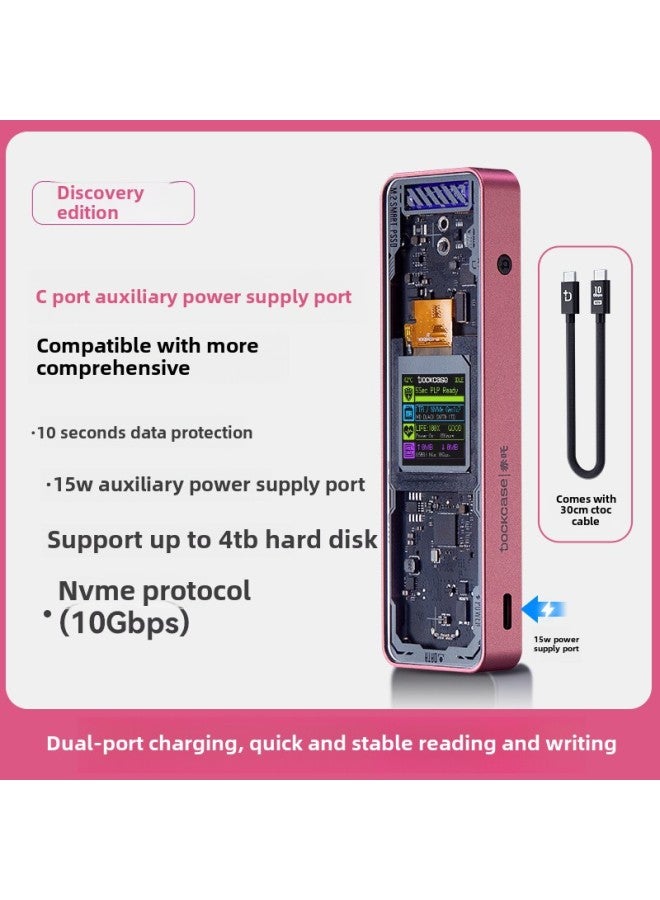 Dockcase Dokees 2280 M2 Solid State Drive Box Ssd Mobile M.2 Laptop Nvme Outside-Color: Extremely Fast Edition - Image 1