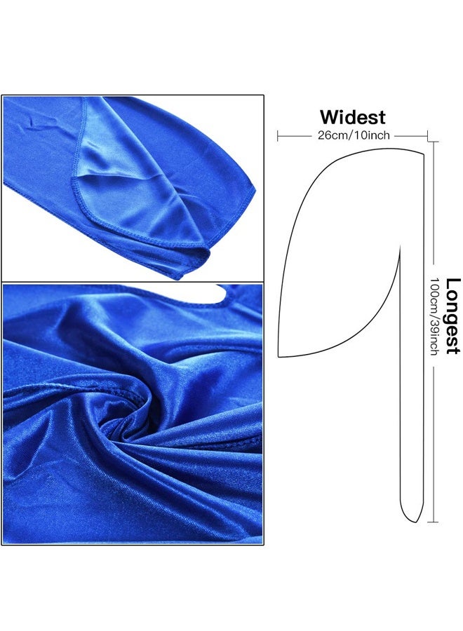 4PCS Silky Durags for Men Women 360 Waves, Silky Satin Durag Extra Long Tails - Image 4