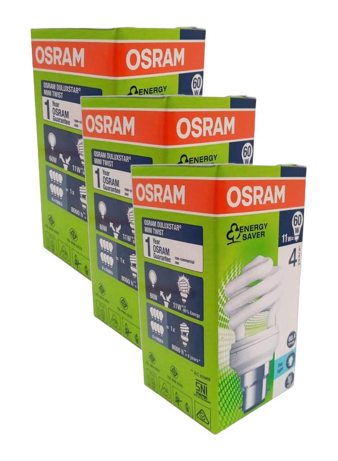 Osram DULUX Superstar Mini TWIST | Fluorescent 11W, Pin Base B22d, Day Light/865-640lm - Image 1