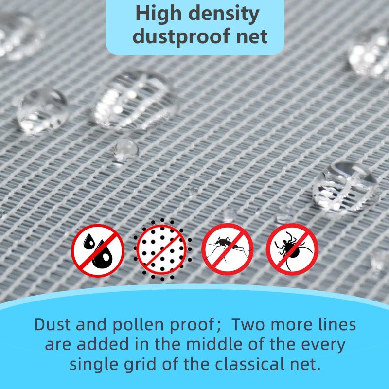 RODENET High Density Screen Pollen Proof Net Dust and Pollen Proof Screen Mesh Replacement Door and Window Mesh(37"x99") - Image 2