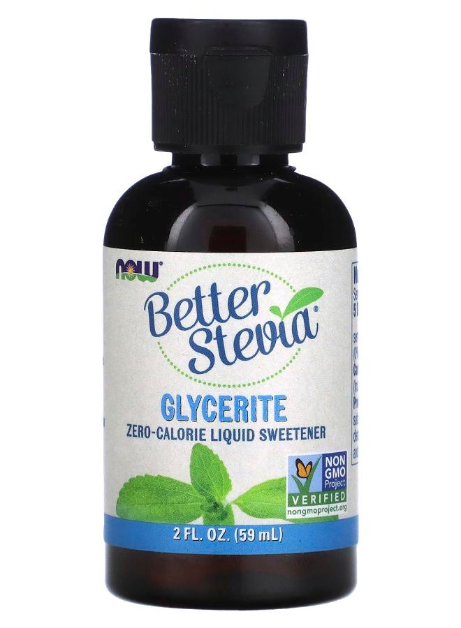 now Better Stevia Zero-Calorie Liquid Sweetener Glycerite 2 fl oz (59 ml)