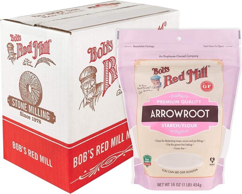 Bob's Red Mill Premium Quality Arrowroot Starch/Flour, 16 Ounce (Pack of 4) - Image 1