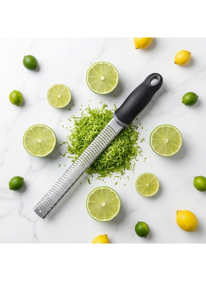 Stainless Steel Premium Zester – Multi-Purpose Lemon Zester & Cheese Grater for Chocolate, Citrus & Kitchen Prep - Image 3