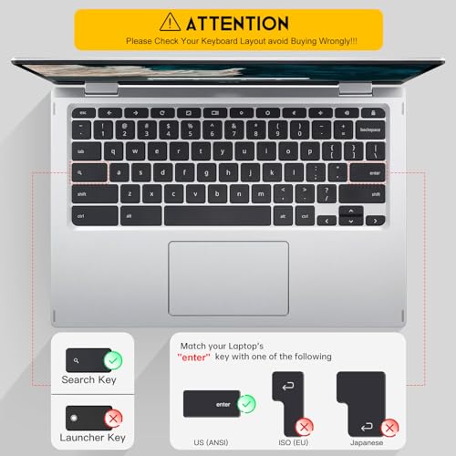 CaseBuy Keyboard Cover for Acer Chromebook Spin 11 311 C733 CP311 511 512/Chromebook 11 CB3-131 CB3-132 CB5-132T/Chromebook Spin CP713 CB5-312T/Acer Chromebook 14 15 inch -Gradual Pink - Image 2
