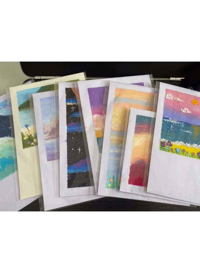 Delatanus 4-5/8'' X 5-3/4'' Resealable Cello Cellophane Bags - Fits A2 Card w/Envelope Photos Jewelry Candy Treats Cookie Bakery (100 Count) - Image 3