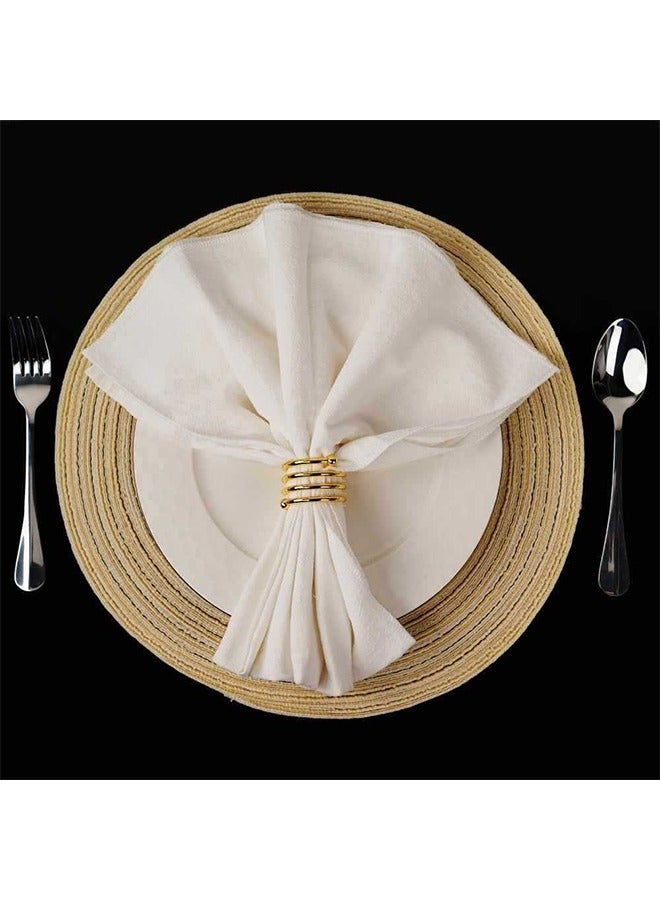 8-Piece Set Napkin Ring Table Setting Suitable for Casual or Formal Occasions  - Image 2