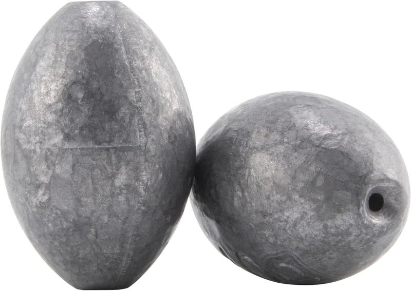 Dr.Fish Egg Sinker Lead Fishing Weights Oval Shaped Catfishing Weights Bank River Freshwater Saltwater Fishing Bass Casting - Image 1
