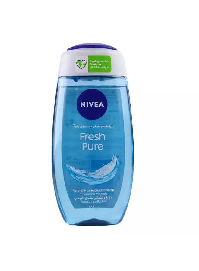 Nivea Men Sensitive Soothing + Bamboo Extract Shower Gel For Face, Body & Hair - 250ml - Image 1