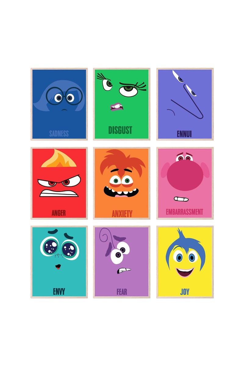 BigWig Prints Inside Out 2 Poster - Set of 9 - Image 1