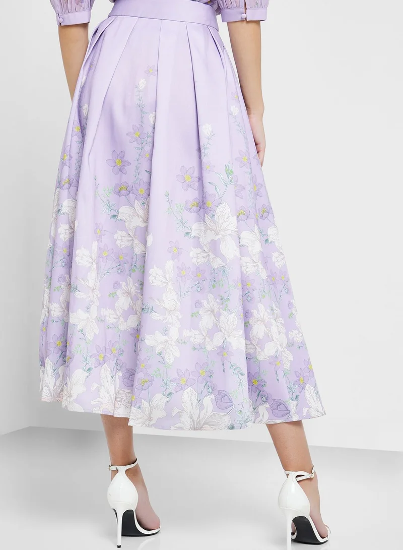 Femi9 Floral Print Skirt