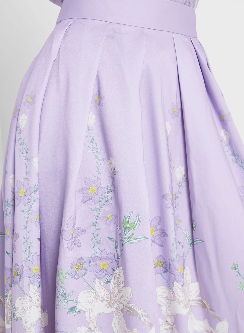 Femi9 Floral Print Skirt