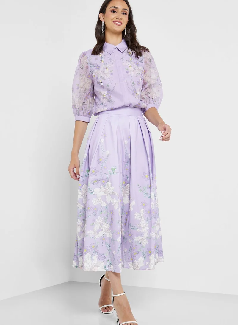 Femi9 Floral Print Skirt