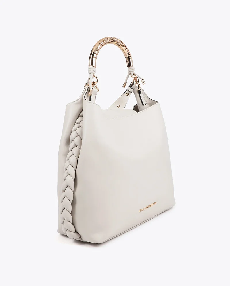 Lola Casademunt Customized Metallic Handle Shopper Bag