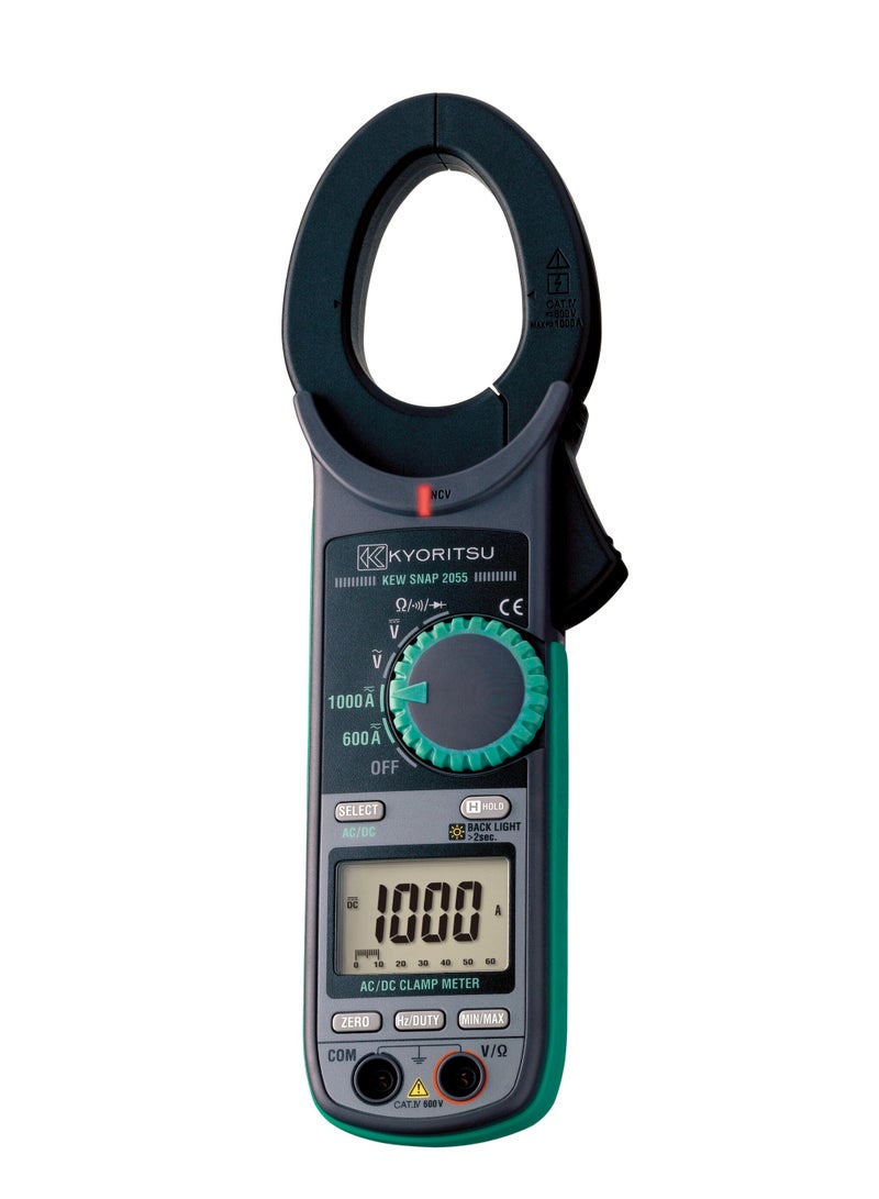 Kyoritsu KEW 2055 AC/DC Digital Clamp Meter (1000A / CAT IV 600V) - Image 1
