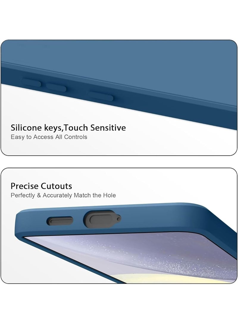 جراب سيليكون لهاتف Oppo Reno2 / Oppo Reno 2 مع حماية للكاميرا، جراب واقٍ ناعم للغاية مقاوم للصدمات ومرن من مادة TPU غير اللامع، جراب هاتف محمول مقاوم للخدش (أزرق) - Image 5