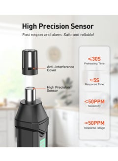 SYOSI Propane Gas Leak Detector for Home and RV, Portable Natural Sniffer Sound & LED Alarm High Accuracy Battery Powered, Pocket Pen Type Flammabler Detection Analyzer Meter Tool  - Image 3