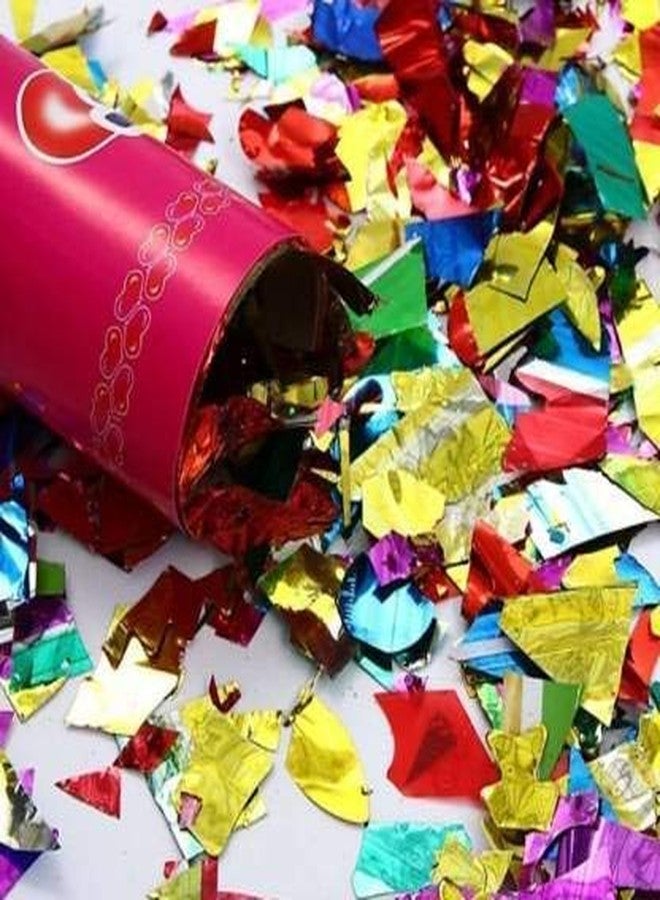 أم تي مفرقعة حفلات MT Confetti Air Sparkle/Sparkle Shooter (12 بوصة، متعددة الألوان) - عبوة من قطعتين - Image 4