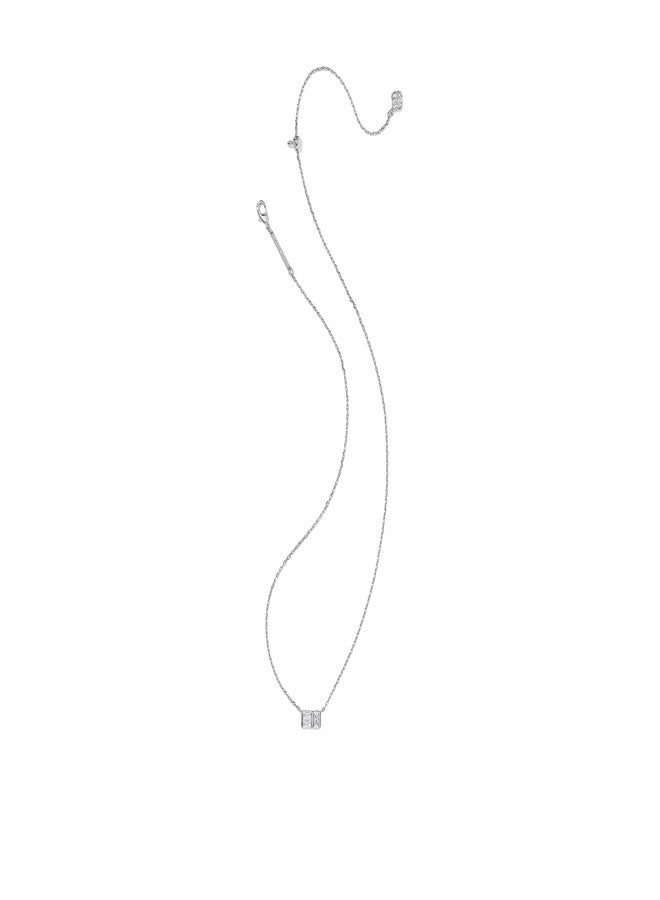 كيندرا سكوت قلادة كيندرا سكوت النسائية القصيرة "جيمي" من الفضة والزركون الأبيض، مقاس واحد. - Image 2